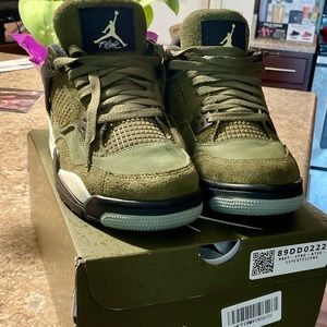 Air Jordan 4 Retro SE GS Craft Olive